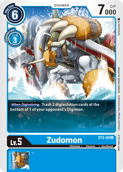 Zudomon [ST2-09] (Alternate Art) [Starter Deck: Cocytus Blue Promos] Sale