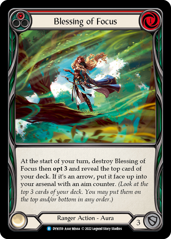 Blessing of Focus (Red) [DYN159] (Dynasty)  Rainbow Foil Online