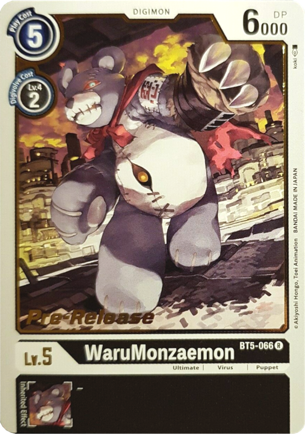 WaruMonzaemon [BT5-066] [Battle of Omni Pre-Release Promos] Cheap