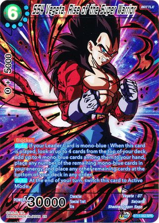 SS4 Vegeta, Rise of the Super Warrior (SPR) (BT11-052) [Vermilion Bloodline] Discount