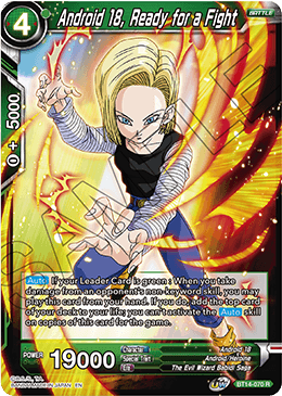 Android 18, Ready for a Fight (BT14-070) [Cross Spirits] For Discount