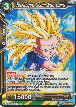 Technique Chain Son Goku (BT10-098) [Rise of the Unison Warrior] Online now