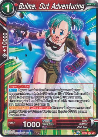 Bulma, Out Adventuring (BT10-012) [Rise of the Unison Warrior] Discount