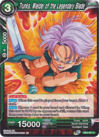 Trunks, Wielder of the Legendary Blade (DB3-061) [Giant Force] Hot on Sale