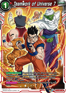 Teamwork of Universe 7 (BT14-027) [Cross Spirits] Discount