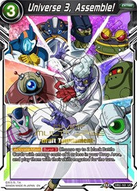 Universe 3, Assemble! (Divine Multiverse Draft Tournament) (DB2-161) [Tournament Promotion Cards] Discount