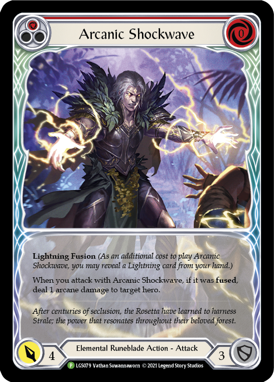 Arcanic Shockwave (Red Extended Art) [LGS079] (Promo)  Rainbow Foil Sale