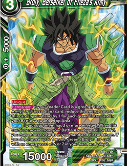 Broly, Berserker of Frieza s Army (BT14-084) [Cross Spirits] Cheap