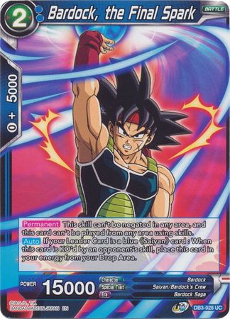 Bardock, the Final Spark (DB3-028) [Giant Force] Discount