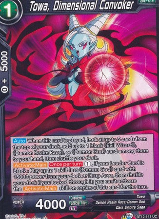 Towa, Dimensional Convoker (BT12-141) [Vicious Rejuvenation] Hot on Sale