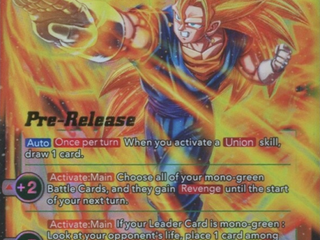 SS3 Vegito, Peerless Warrior (BT11-063) [Vermilion Bloodline Prerelease Promos] For Sale