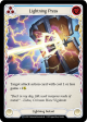 Lightning Press (Blue) [U-ELE185] (Tales of Aria Unlimited)  Unlimited Rainbow Foil Online Hot Sale