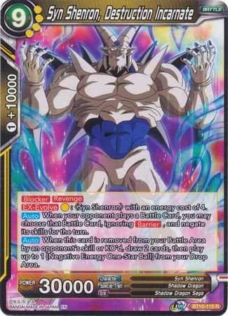 Syn Shenron, Destruction Incarnate (BT10-115) [Rise of the Unison Warrior] Online Hot Sale