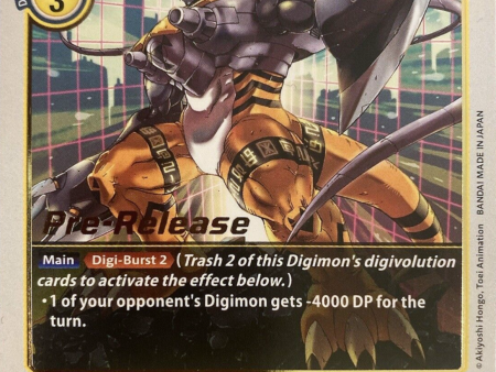 WarGrowlmon [BT4-046] [Great Legend Pre-Release Promos] Fashion