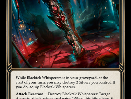 Blacktek Whisperers [DYN117] (Dynasty)  Cold Foil on Sale