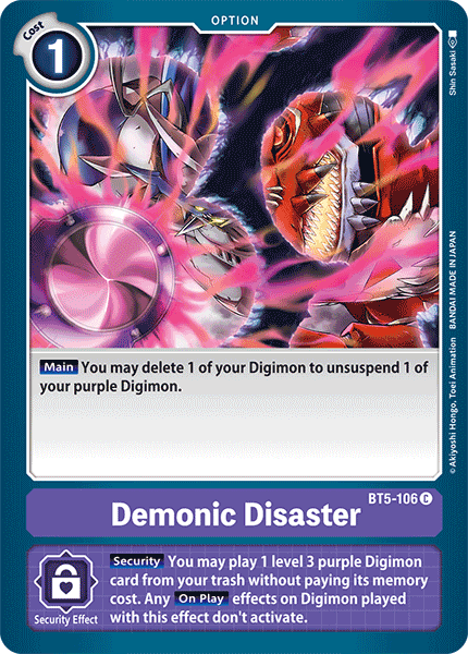 Demonic Disaster [BT5-106] [Battle of Omni] Online Hot Sale