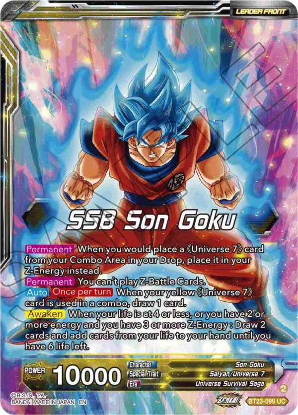 SSB Son Goku    Son Goku, Autonomous Awakening (BT23-099) [Perfect Combination] Online Hot Sale