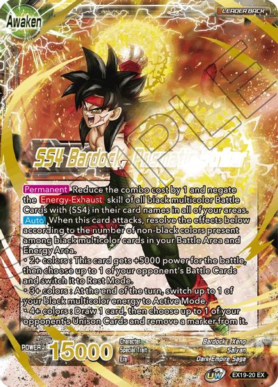 Bardock    SS4 Bardock, Prismatic Striker (EX19-20) [Special Anniversary Set 2021] Sale