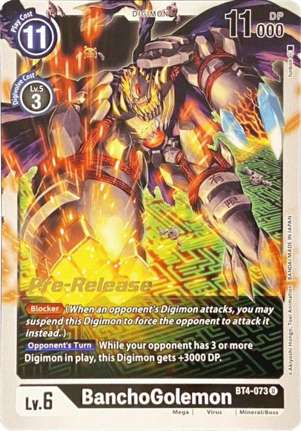 BanchoGolemon [BT4-073] [Great Legend Pre-Release Promos] Cheap