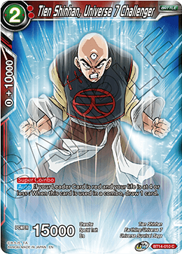 Tien Shinhan, Universe 7 Challenger (BT14-010) [Cross Spirits] For Sale