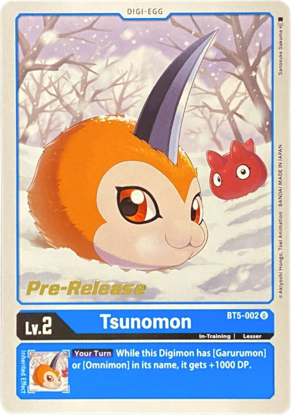 Tsunomon [BT5-002] [Battle of Omni Pre-Release Promos] on Sale