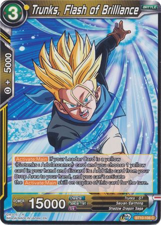 Trunks, Flash of Brilliance (BT10-108) [Rise of the Unison Warrior] Online now