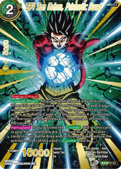 SS4 Son Gohan, Prismatic Burst (EX19-33) [Special Anniversary Set 2021] on Sale