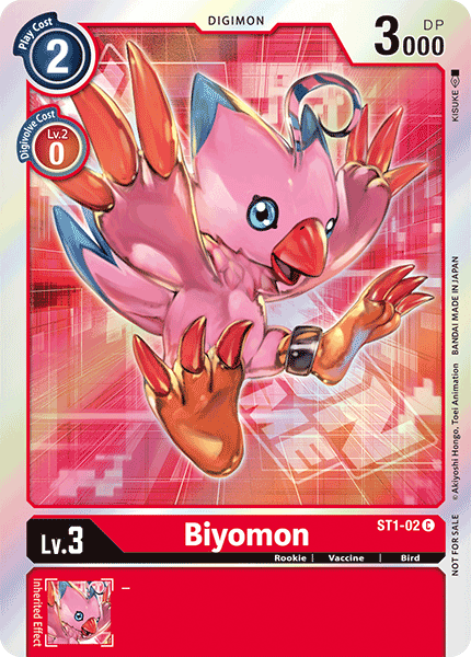 Biyomon [ST1-02] (Event Pack) [Starter Deck: Gaia Red Promos] For Sale