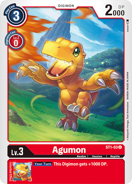 Agumon [ST1-03] [Starter Deck: Gaia Red] Fashion