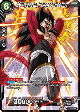 SS4 Vegeta, Feigned Greeting (P-307) [Tournament Promotion Cards] Cheap