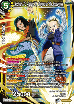 Android 17 & Android 18, Bringers of the Apocalypse (BT13-106) [Supreme Rivalry] For Discount