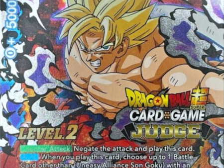 Uneasy Alliance Son Goku (Level 2) (DB1-096) [Judge Promotion Cards] Discount