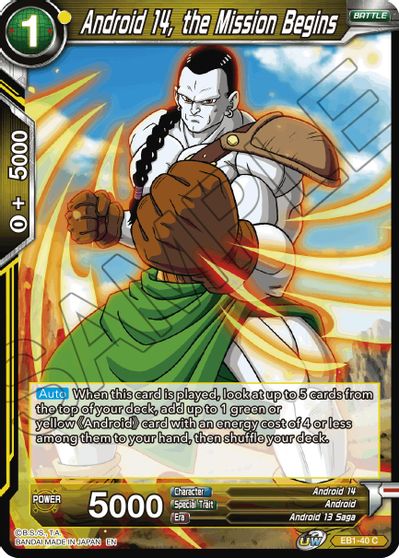 Android 14, the Mission Begins (EB1-40) [Battle Evolution Booster] For Discount