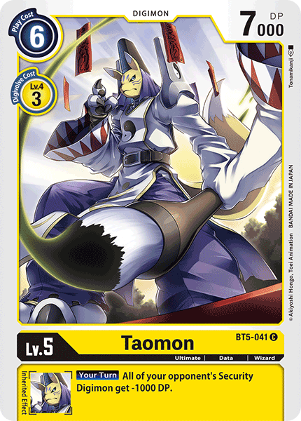 Taomon [BT5-041] [Battle of Omni] For Sale