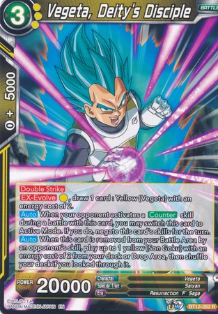 Vegeta, Deity s Disciple (BT12-092) [Vicious Rejuvenation] Supply