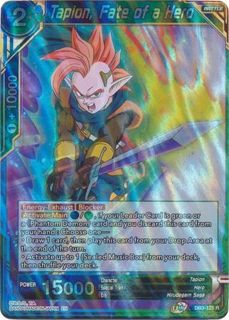 Tapion, Fate of a Hero (DB3-125) [Giant Force] Cheap