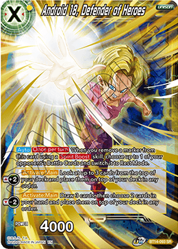 Android 18, Defender of Heroes (BT14-093) [Cross Spirits] Online Sale