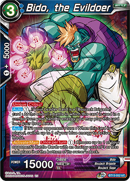 Bido, the Evildoer (Uncommon) (BT13-052) [Supreme Rivalry] Discount