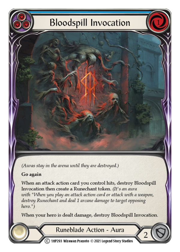 Bloodspill Invocation (Blue) [1HP293] (History Pack 1) Hot on Sale