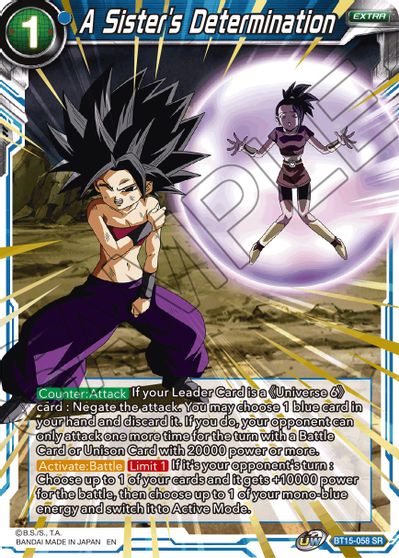 A Sister s Determination (BT15-058) [Saiyan Showdown] Online Sale