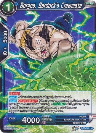 Borgos, Bardock s Crewmate (DB3-040) [Giant Force] Cheap