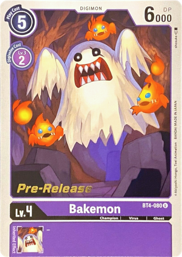 Bakemon [BT4-080] [Great Legend Pre-Release Promos] Online Hot Sale