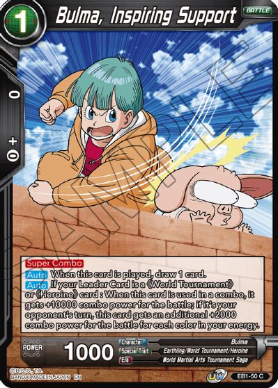 Bulma, Inspiring Support (EB1-50) [Battle Evolution Booster] on Sale