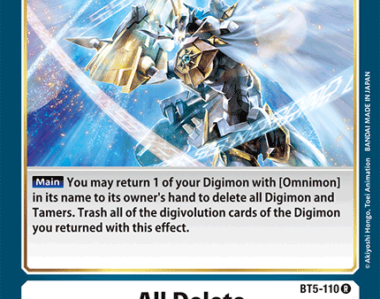 All Delete [BT5-110] [Battle of Omni] Online Hot Sale