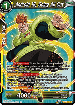 Android 16, Going All Out (Common) (BT13-112) [Supreme Rivalry] Hot on Sale