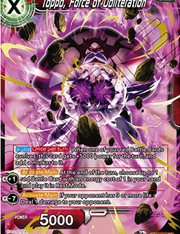 Toppo, Force of Obliteration (BT14-004) [Cross Spirits] For Cheap