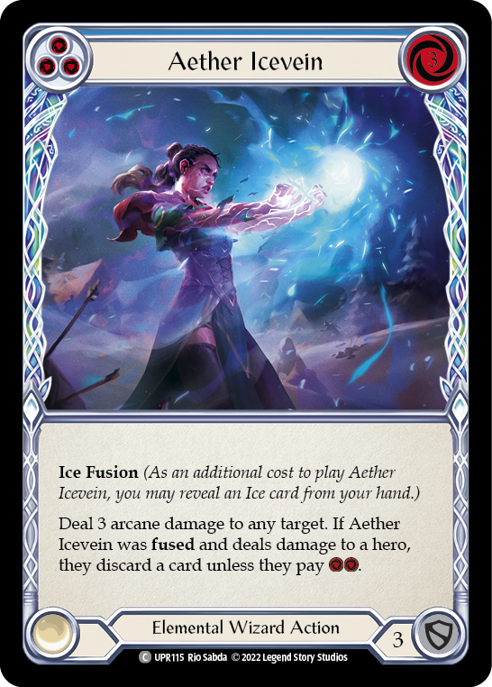 Aether Icevein (Blue) [UPR115] (Uprising)  Rainbow Foil Fashion