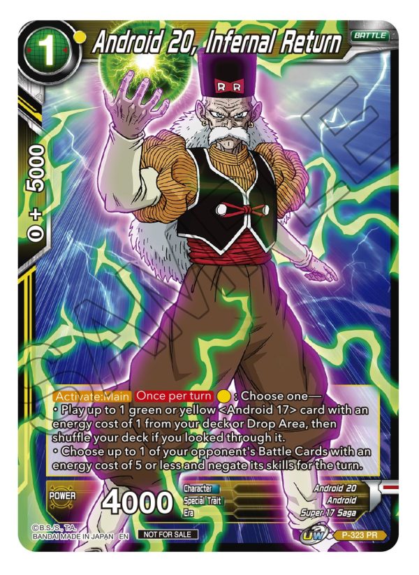 Android 20, Infernal Return (P-323) [Tournament Promotion Cards] Hot on Sale