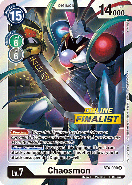 Chaosmon [BT4-090] (Online Finalist) [Great Legend Promos] For Cheap