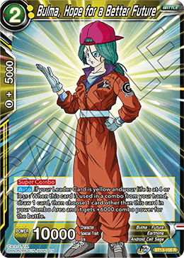 Bulma, Hope for a Better Future (Rare) (BT13-105) [Supreme Rivalry] Cheap